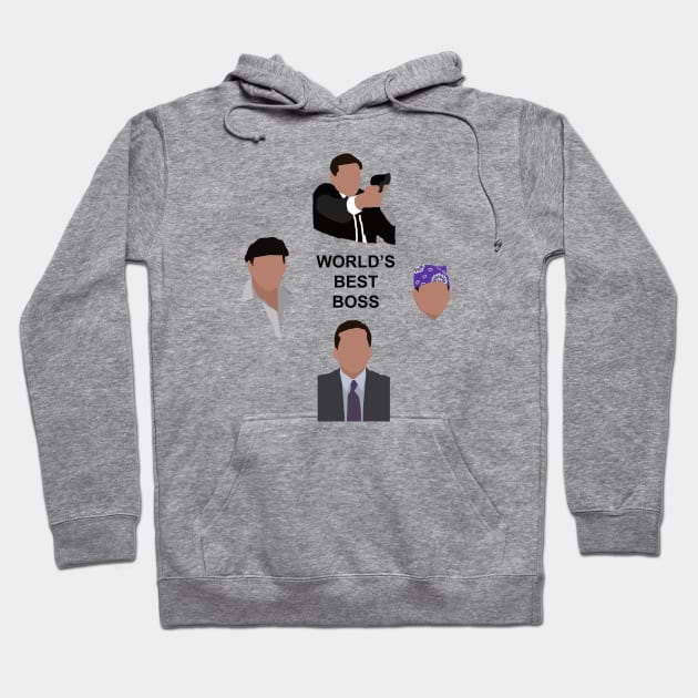 The Many Faces of Michael Scott Hoodie by scornely